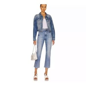 Veronica Beard CARLY KICK-FLARE JEAN IN PEBBLE STONE Size 27‎ Acid Wash